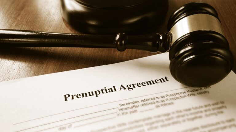 prenuptial agreement paperwork